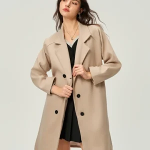 Belted Wool Blend Coat