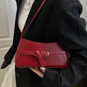 Adjustable Buckle Shoulder Bag