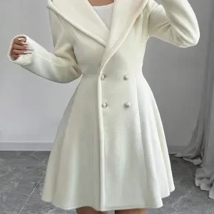 Button Faux Fur Coat