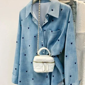 Heart Print Casual Shirt