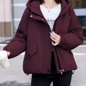 Drawstring Puffer Coat