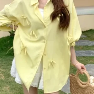 Bow Placket Blouse