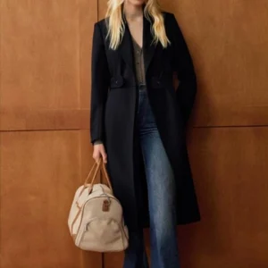 Belted Wool Blend Coat